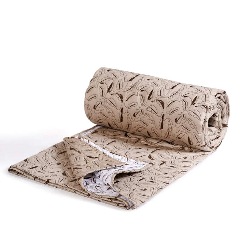 Premium King Size Bed Cover Beige