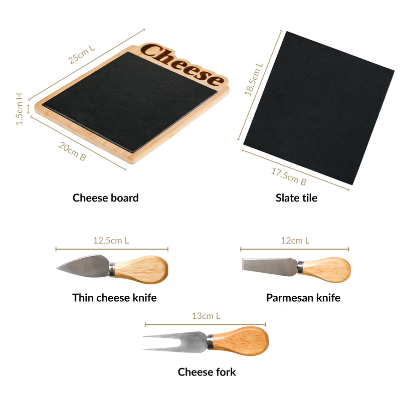 Premium Slate Cheese Board Set Of 4