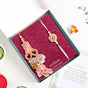 Pretty Peach Rakhi Lumba Gift Set