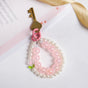 Pretty In Pink Pearl Beaded Keychain