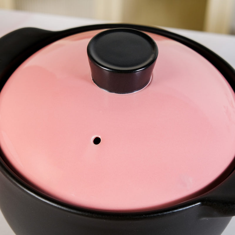 Pretty Pink Ceramic Cooking Pot 3300ml