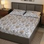 Printed King Size Pure Cotton Bedsheet Set 275x275cm