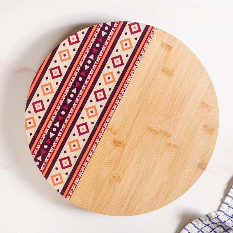 Printed Lazy Susan Serving Platter
