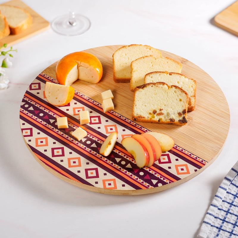 Printed Lazy Susan Serving Platter