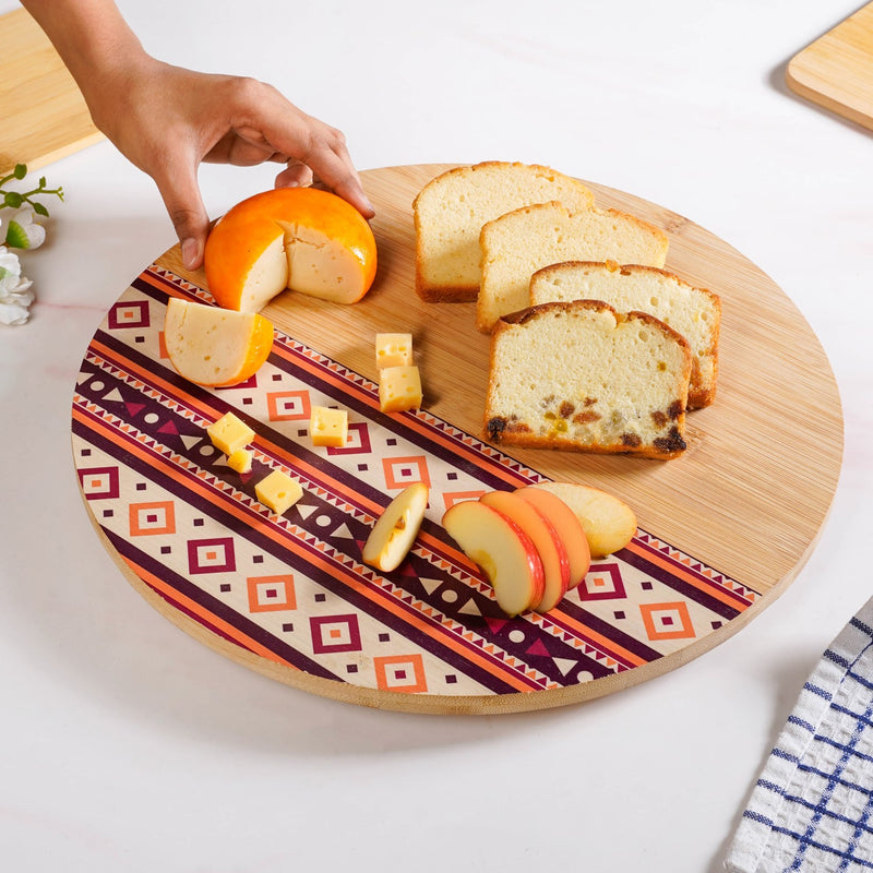 Printed Lazy Susan Serving Platter
