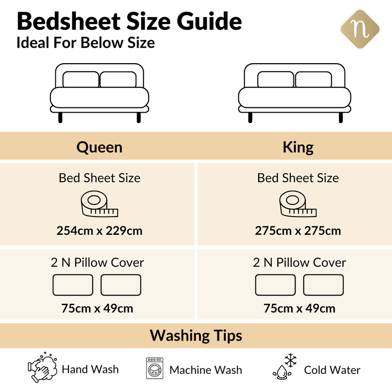 Coastal Chateau King Size Printed Cotton Bedding Set 275x275cm