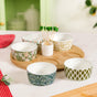Printed Snack Bowls With Tray And Toothpick Set Of 8