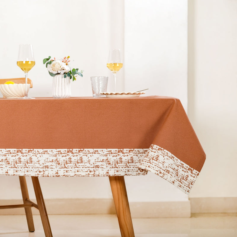 Mocha Fern 6 Seater Table Cloth 203x152cm