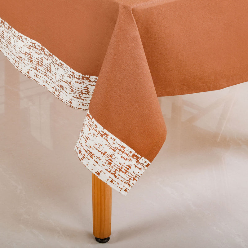 Mocha Fern 6 Seater Table Cloth 203x152cm