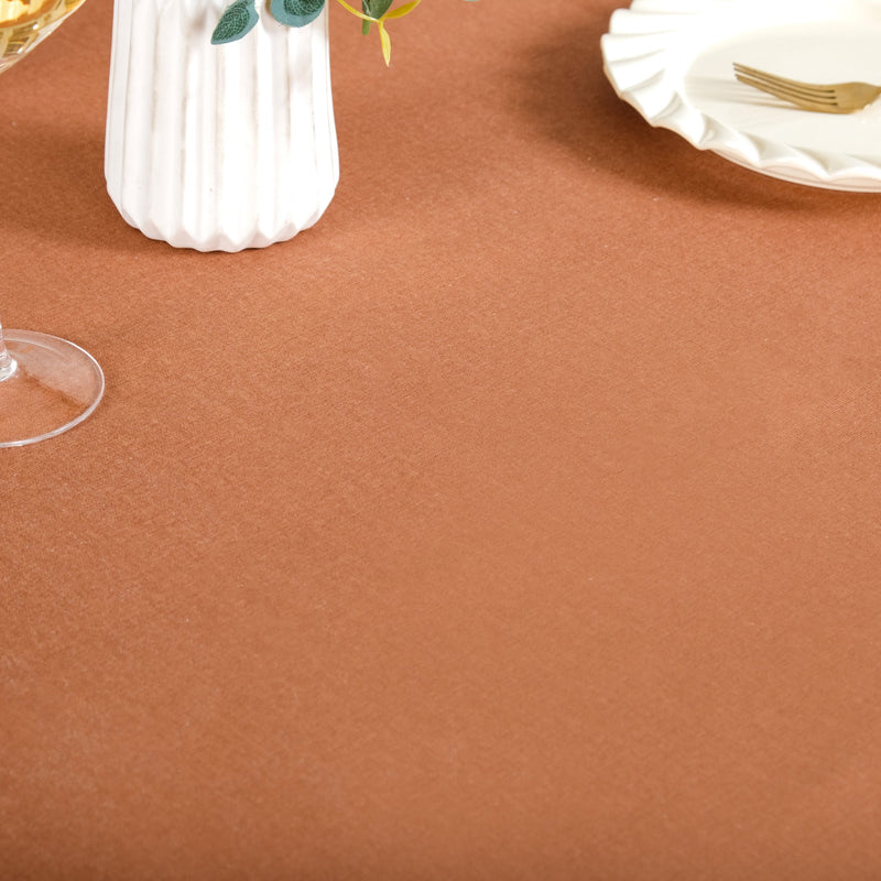 Mocha Fern 6 Seater Table Cloth 203x152cm