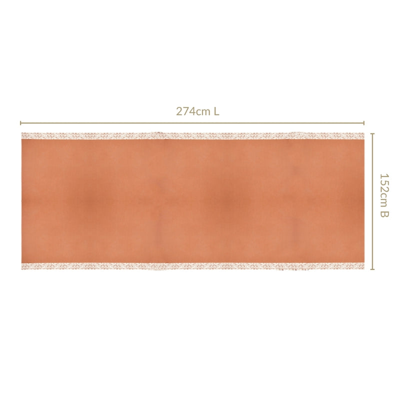 Mocha Fern 8 Seater Table Cloth 274x152cm