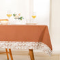 Mocha Fern 8 Seater Table Cloth 274x152cm