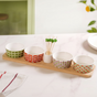 Printed Bowls With Tray And Toothpick Set Of 7