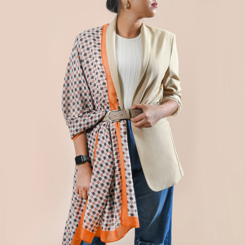 Printed Cotton Blend Soft Ladies Scarf