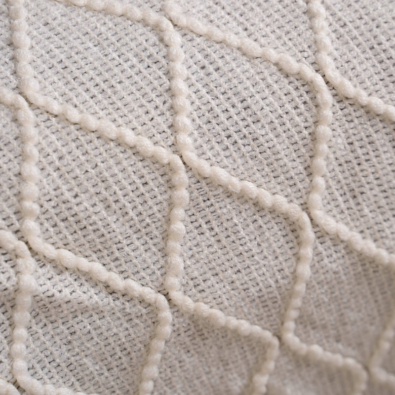 Pristine White Couch Throw