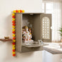 Puja Mandir With Doors 33x17x43cm