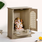 Modern Puja Mandir With Doors Medium 33x17x43cm