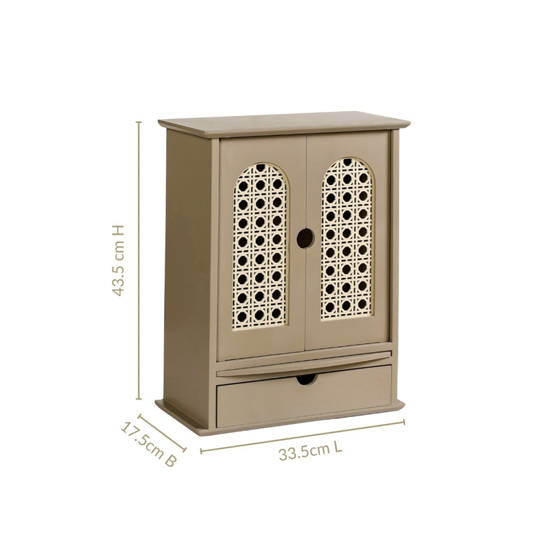 Puja Mandir With Doors 33x17x43cm