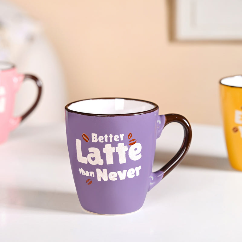 Puntastic Quotes Ceramic Coffee Mug Set Of 4 210ml