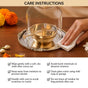 Pure Brass Akhand Jyoti Diya With Borosilicate Glass Cover