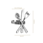 Pure Brass Cutlery Napkin Ring With Silver Polish Set Of 6