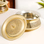 Pure Brass Embossed Cooking Pot With Lid 2300ml