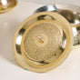 Pure Brass Embossed Cooking Pot With Lid 2300ml