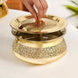Pure Brass Embossed Cooking Pot With Lid 2300ml
