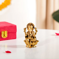 Pure Brass Ganesh Murti