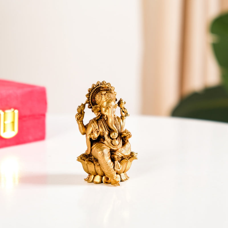 Pure Brass Ganesh Murti