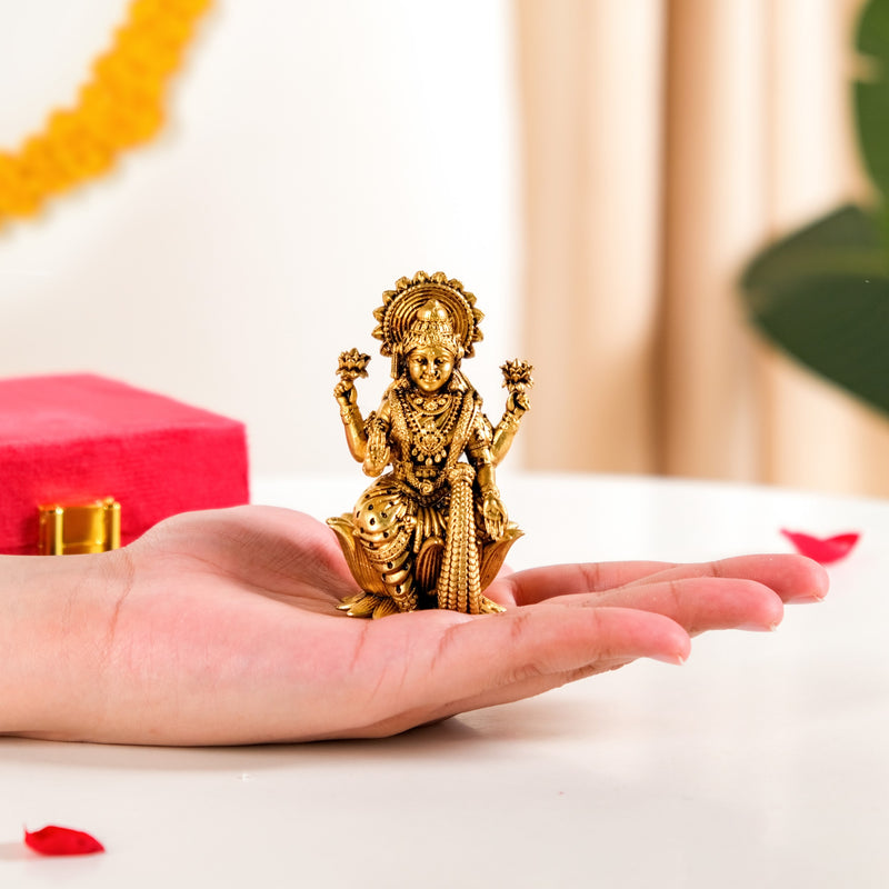 Pure Brass Lakshmi Murti