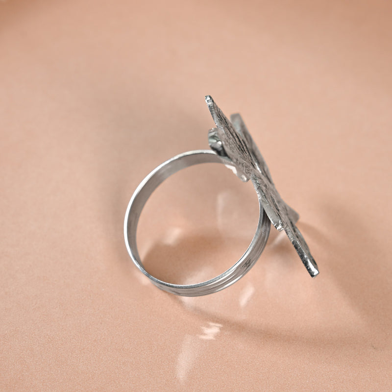 Pure Brass Maple Leaf Napkin Ring Set Of 6