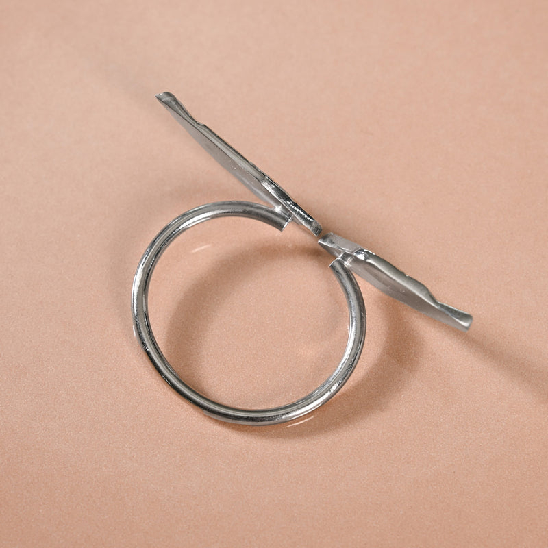 Pure Brass Wings Napkin Ring With Silver Polish Set Of 6