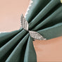 Pure Brass Wings Napkin Ring With Silver Polish Set Of 6