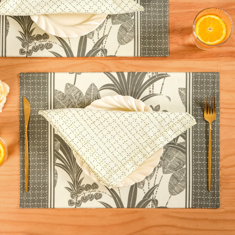 Pure Cotton Picot Table Napkin Set Of 4