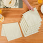 Pure Cotton Picot Table Napkin Set Of 6
