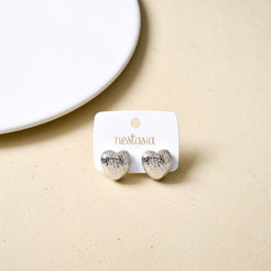 Pure Heart Studs Silver