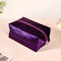 Purple Zippered Shoe Bags For Travel Large Set Of 3