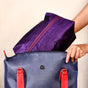 Purple Zippered Shoe Bags For Travel Large Set Of 3