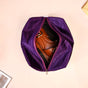 Purple Zippered Travel Shoe Bags Small Set Of 3