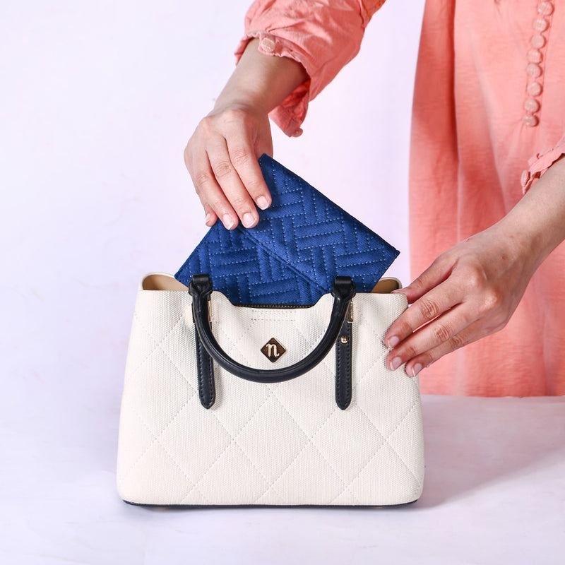 Quilted Versatile Small Makeup Pouch Set Of 4