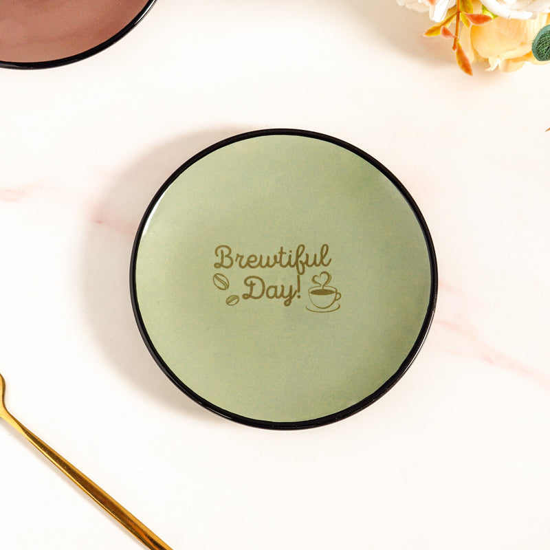 Quirky Quotes Dessert Plate Set Of 4 15cm