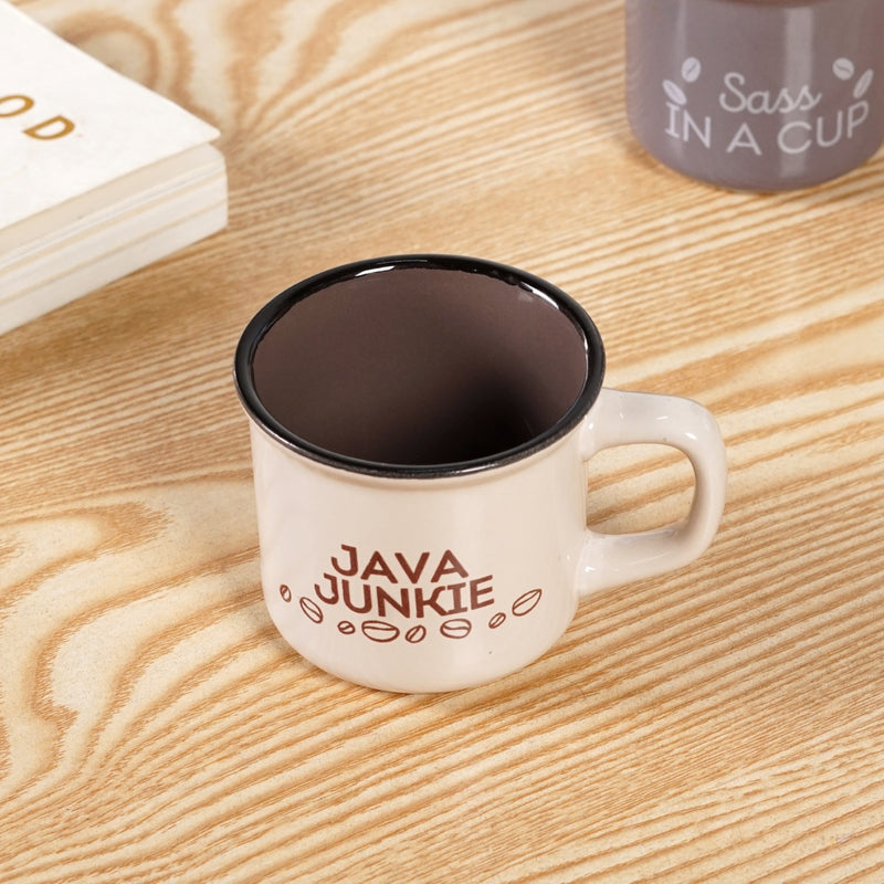 Quirky Quotes Stackable Coffee Mugs Set Of 4 170ml