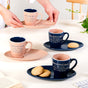 Quote Mugs Gift Set With 4 Cups 4 Saucers 250ml