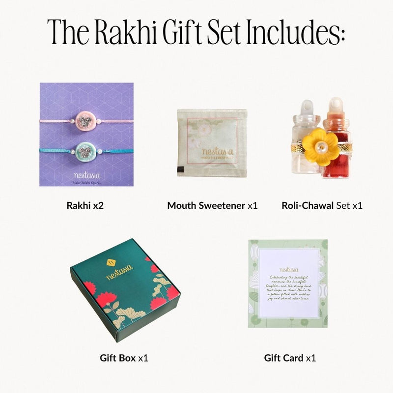 Cartoon Rakhi Duo For Children Set Of 4 With Box And Card