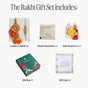 Tangerine Charm Rakhi And Lumba Gift Set