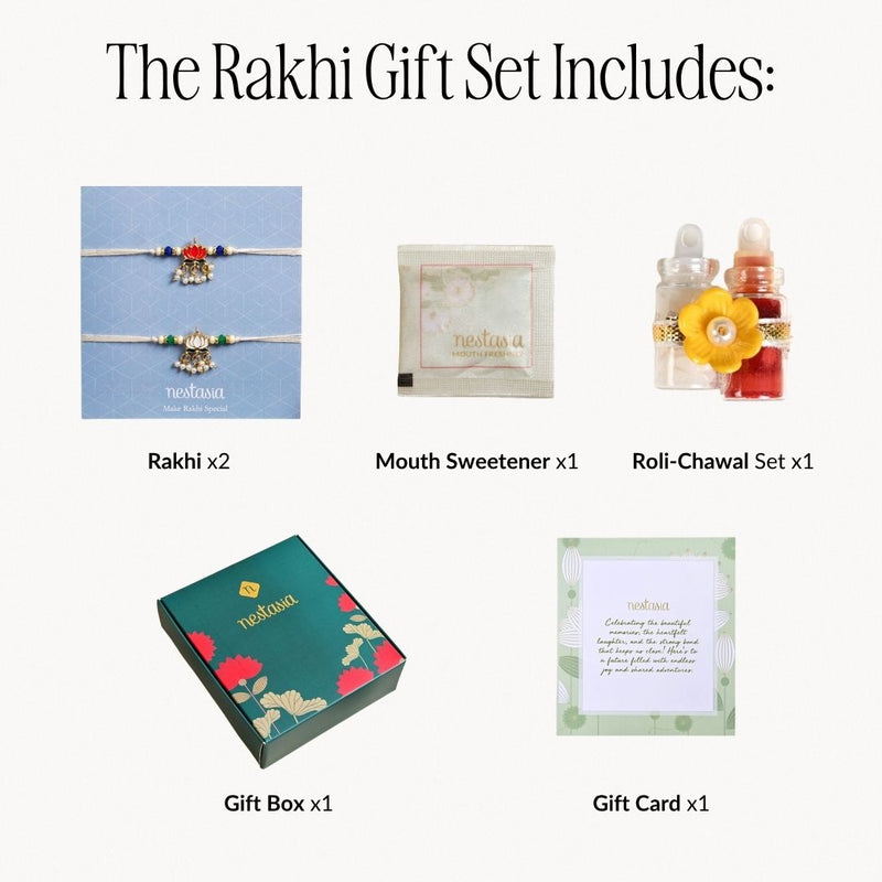 Blooming Lotus Rakhi Gift Set
