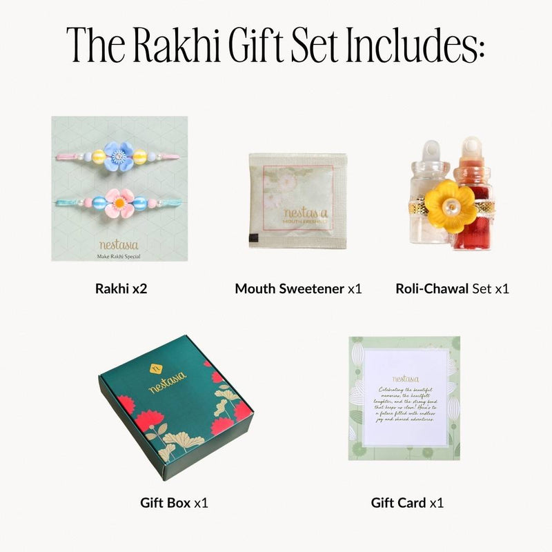 Popping Petals Kids Rakhi Set