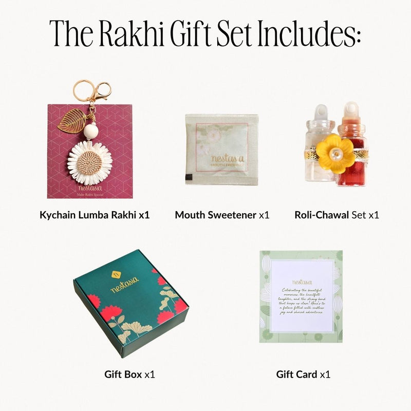 Blooming Daisy Keychain Charm Lumba Gift Set