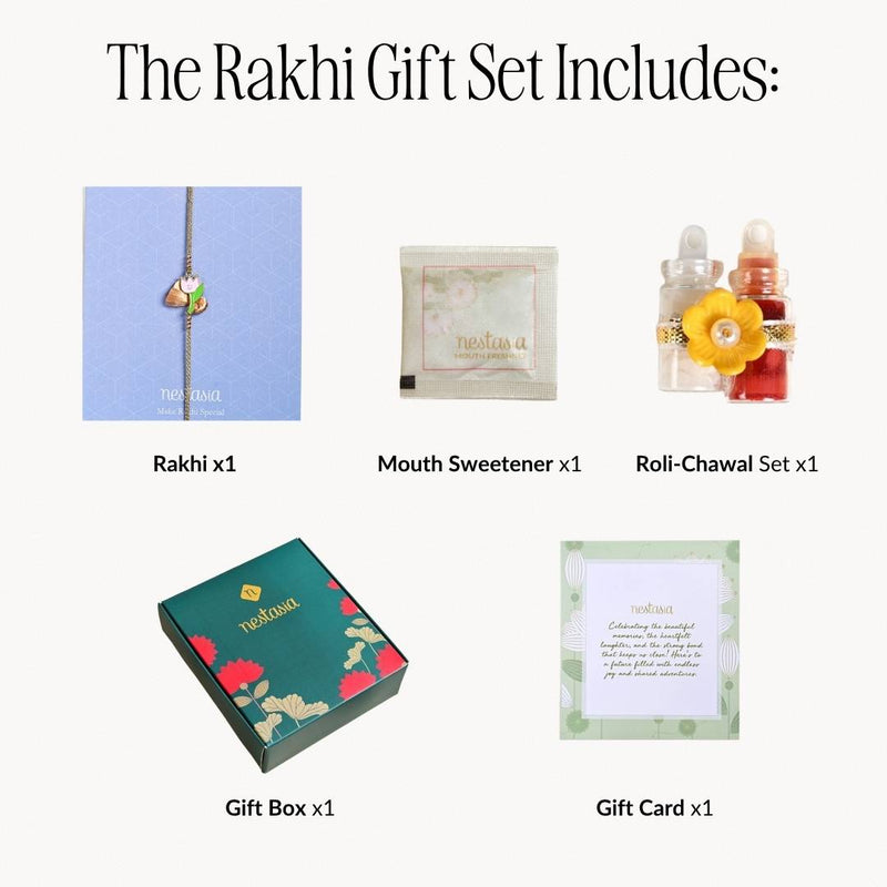 Tulip Tassel Rakhi Gift Set